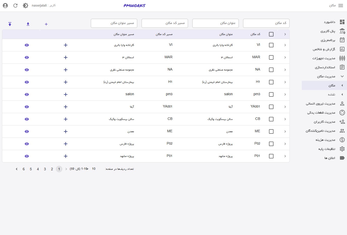 از نرم افزار تعمیرات و نگهداری PMworks